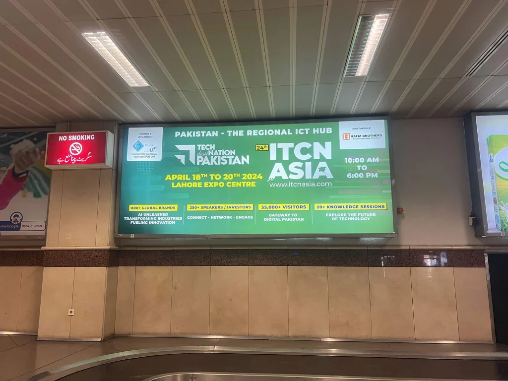 Airport-Branding The Pakistan The ICT By Hafiz Brothers Media Solution