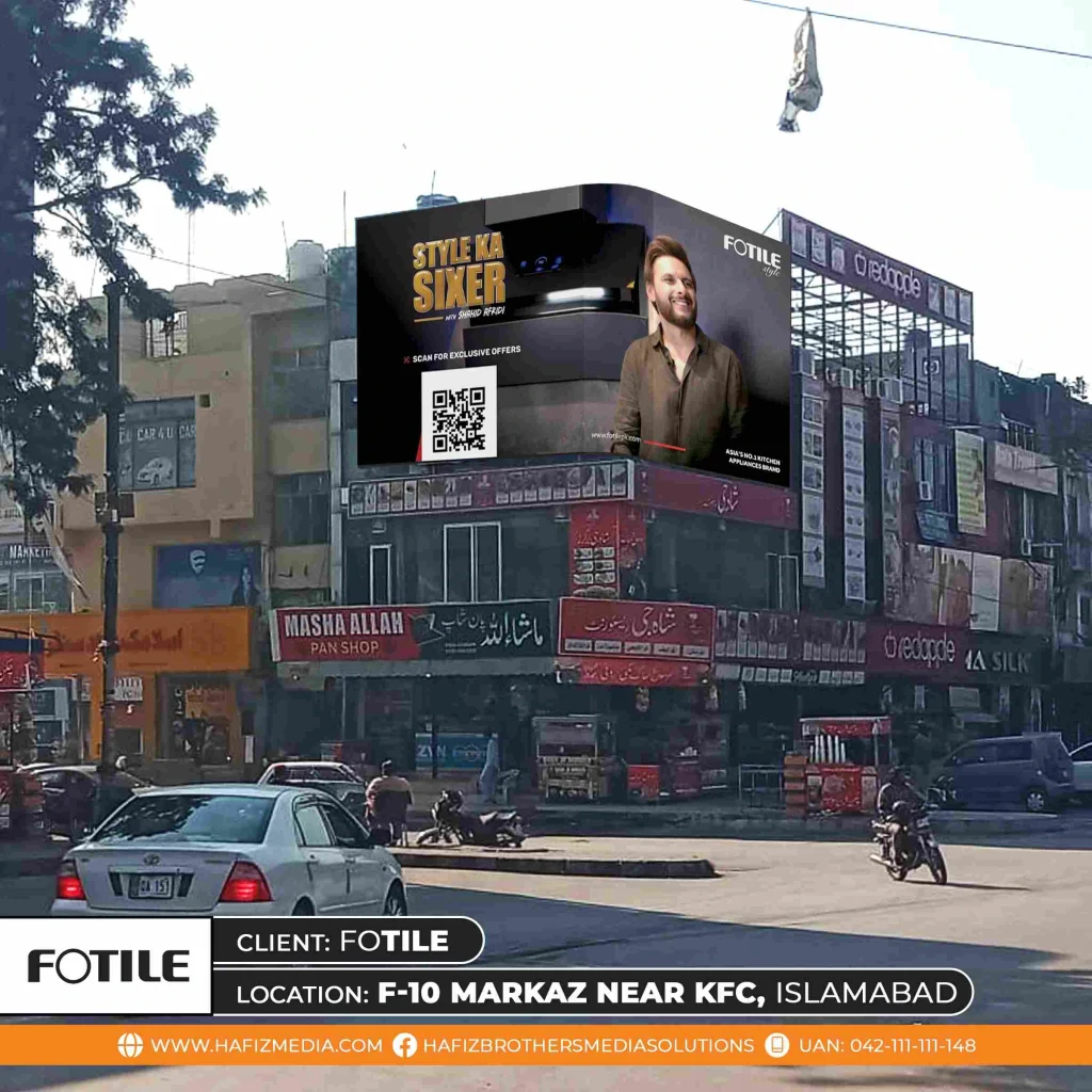 Fotile Shahid Afridi out door ads OOH in all over Pakistan Billboard by Hafiz Brothers Media Solution